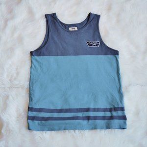 blue vans sporty logo tank